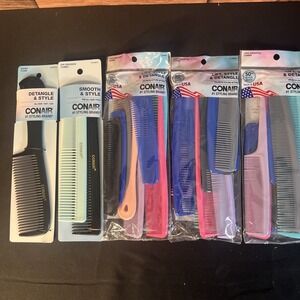 Conair Lift Style & Detangle Lot Of 39 Combs Assorted‎ Colors  Count Piece Set